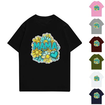 Camiseta infantil estampada gola redonda manga curta