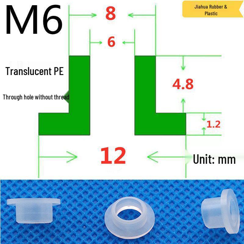 T-förmige Nylon-Dichtungsscheibe M3-M35 Gewinde Isolierabstandshalter