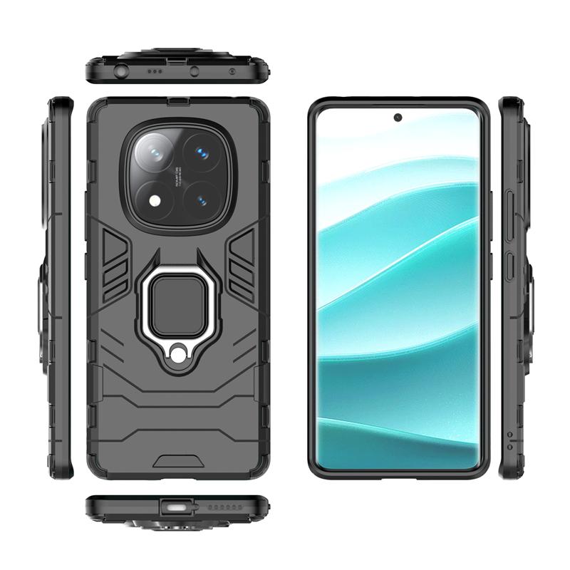 For Redmi Note 14 Pro 4G Case Cover Xiaomi Redmi Note 14 Pro Capas Shockproof Ring Magnetic Holder Fundas Redmi Note 14 Pro 4G