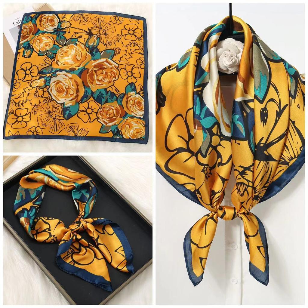 Eleganti Foulard di Seta da Donna Con Centinaia di Camicie, Assistenti di Volo, Decorazione Professionale, Protezione del Collo, Foulard, 70 Foulard Quadrati Piccoli.