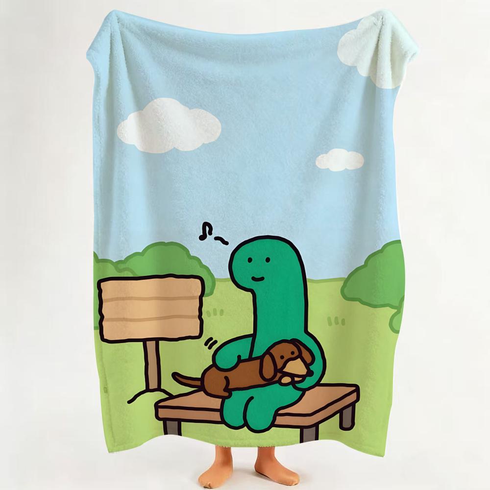 

Illustrator J JOGUMAN Throw Flannel Throw Blanket Suitable for Sofa Living Room Bedroom 75cmx90cm
