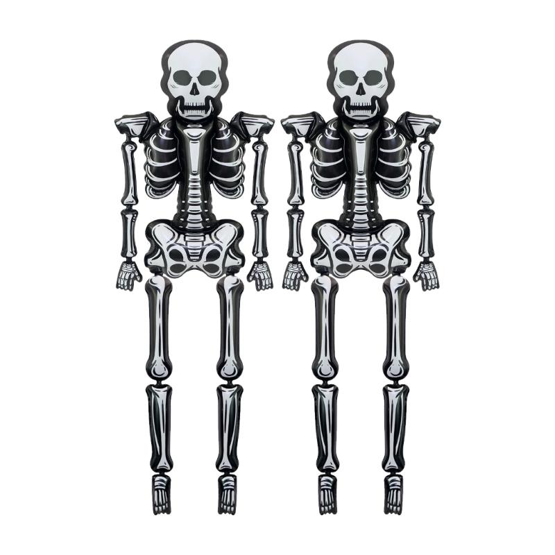 Large Tear Resistant Skeleton Balloon With Quick Inflation For Themed Event And Birthday Celebration