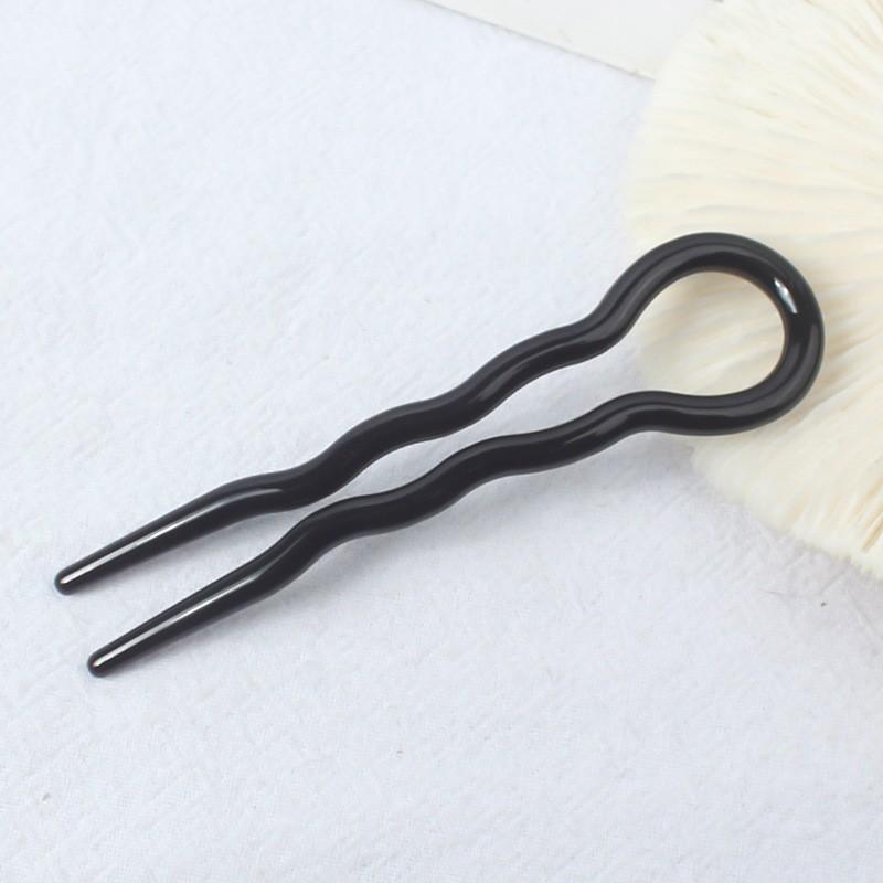 

1 шт. Простые U-образные волнистые заколки для волос Женские заколки для волос Модные заколки для вьющихся волос Заколка-палочка Средняя заколка для волос Аксессуары для волос