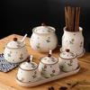 Japanese Style Matte Ceramic Multi-functional Utensil Holder