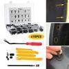 415x Plastic Rivets Bumper Push Grille Pin Retainers Clip+Fastener Tool Remover