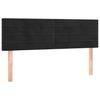 Vidaxl Letto Continentale Con Materasso, Nero, Velluto, 140X190 Cm