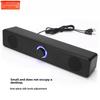 Compact Desktop Bluetooth Speaker with Wired Mic, Surround Sound, and Heavy Bass for Gaming