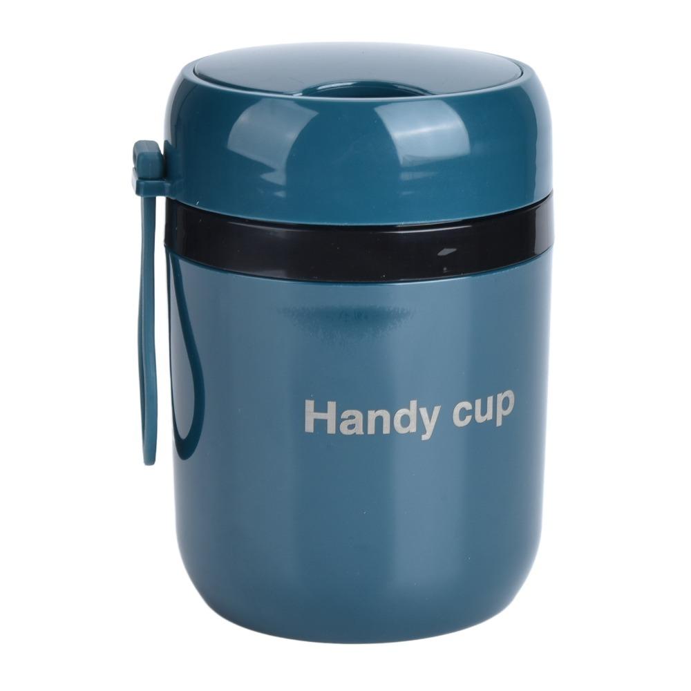 304 Stainless Steel Insulated Soup Containers 500ml Green/Pink/Blue/Yellow Insulated Food Container Stainless Steel Lunch Box