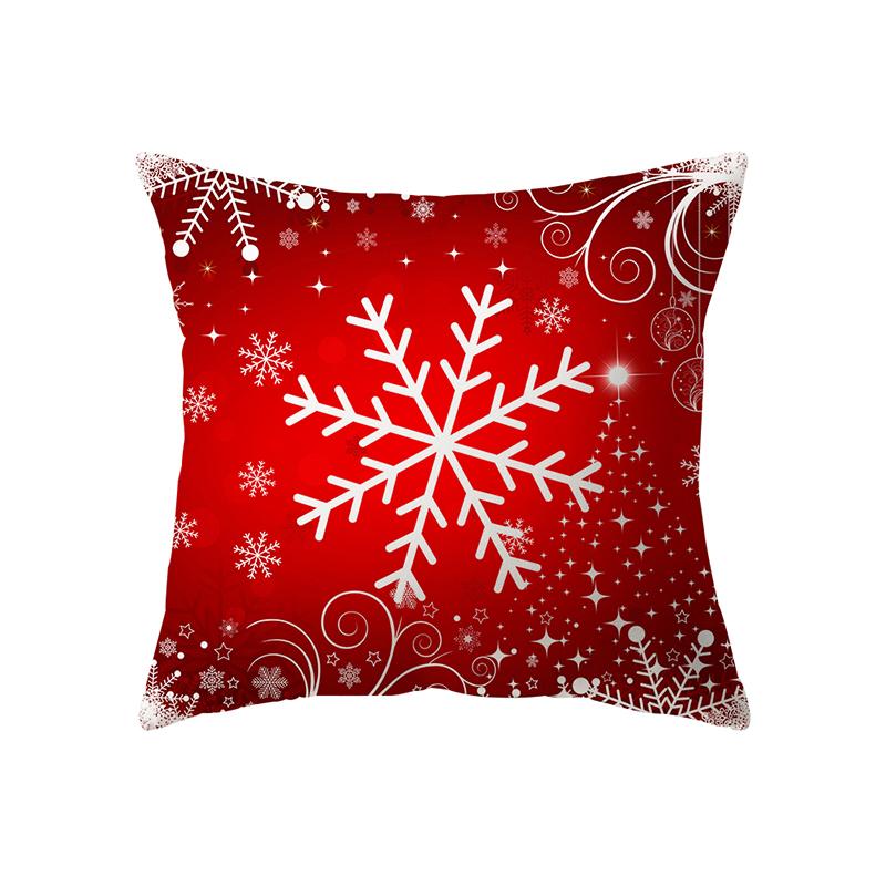 Christmas Tree Christmas Theme Decoration Printing Pattern Cushion Cover Home Living Room Sofa Decoration Pillow Pillow Cover