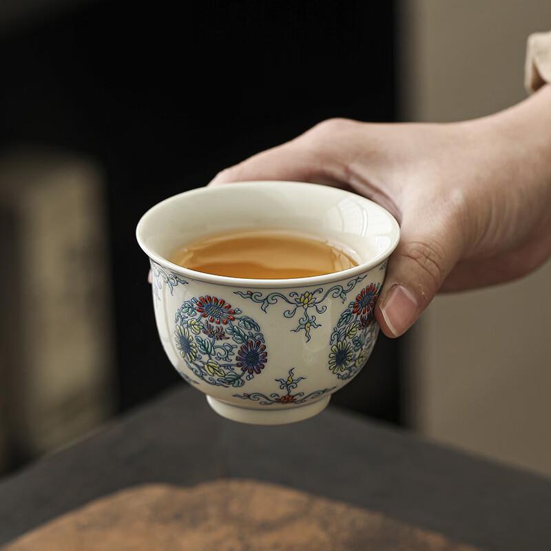 Chinese Style Ceramic Single Tea Cup
