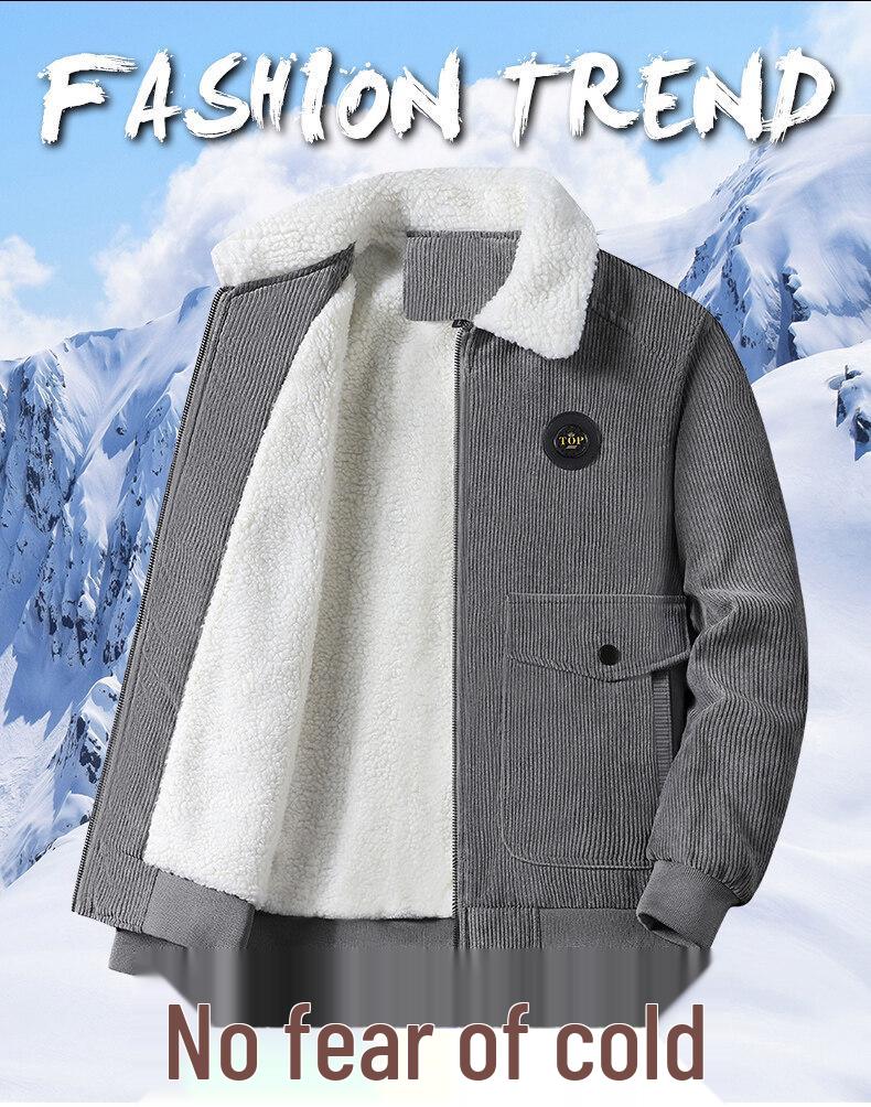Men's Thick Corduroy Cotton Jacket - High-End Casual Outerwear