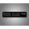 Personalisiertes 4x16 Zoll Individuelles Straßenschild Schwarz Weiß Metall Neuheit Dekoration