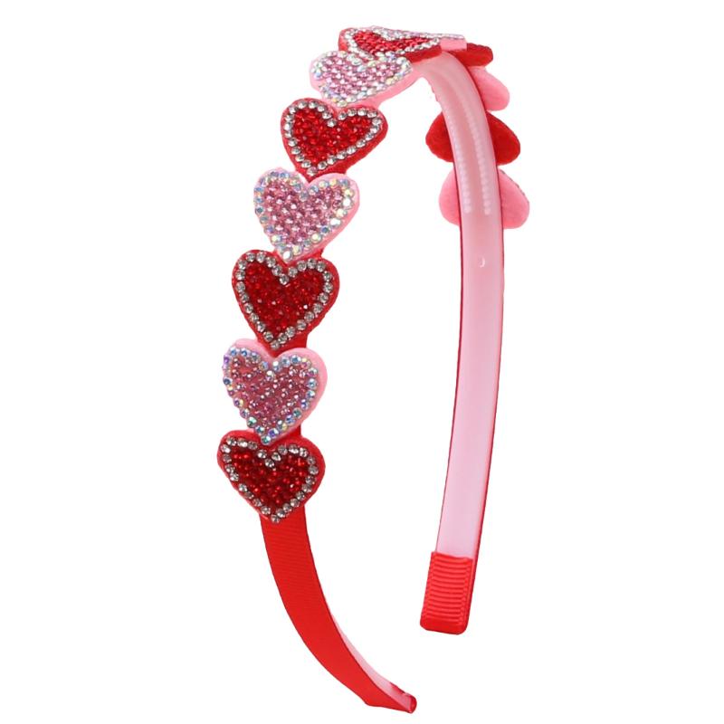 Sprankelende Hartvormige Strass Hoofdband Schattig Valentijnsdag Thema Haaraccessoire Voor Leuke Haardracht Perfect Cadeau Voor Vrouwen