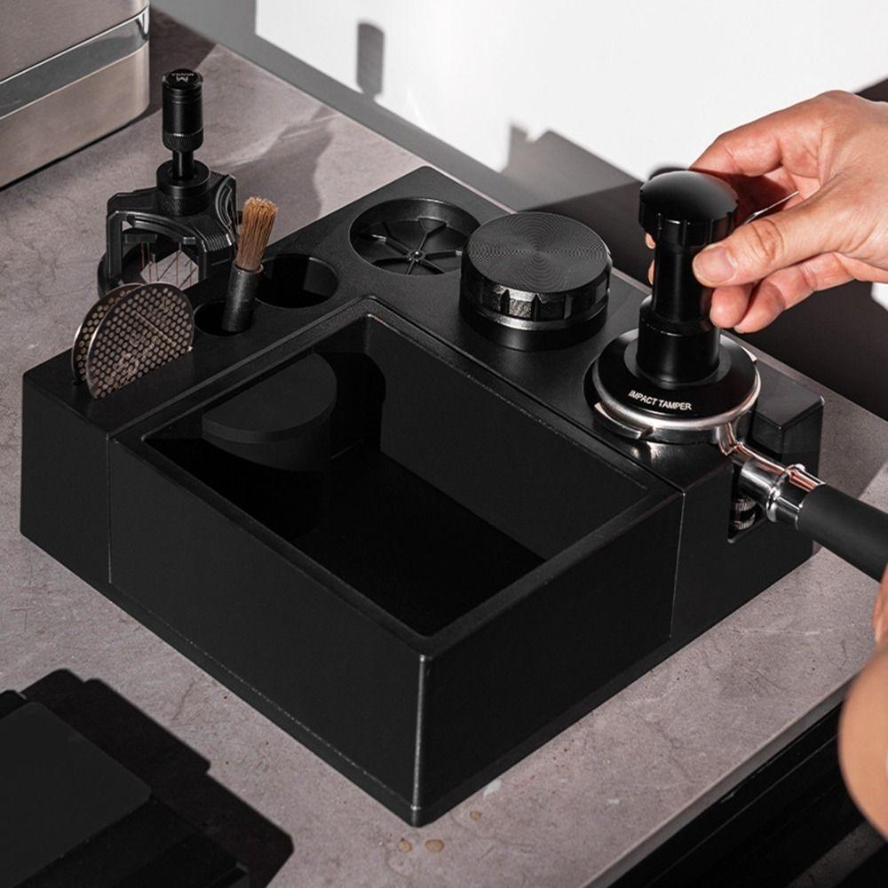 Adjustable Espresso Tamping Holder Station Slip Resistant Base Coffee Tamper Station  Kitchen Cafe
