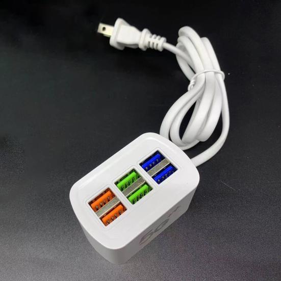 USB Charger Plug-Play 6-Port USB Mobile Phone General Purpose Multi-Port Charger Plug Phone Accessories