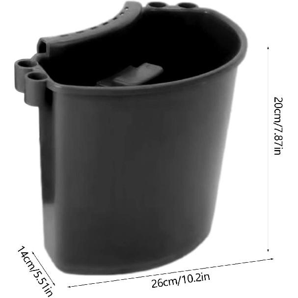 Car Detailing Bucket Organizer - Portable Auto Wash Tool Hanger, Black