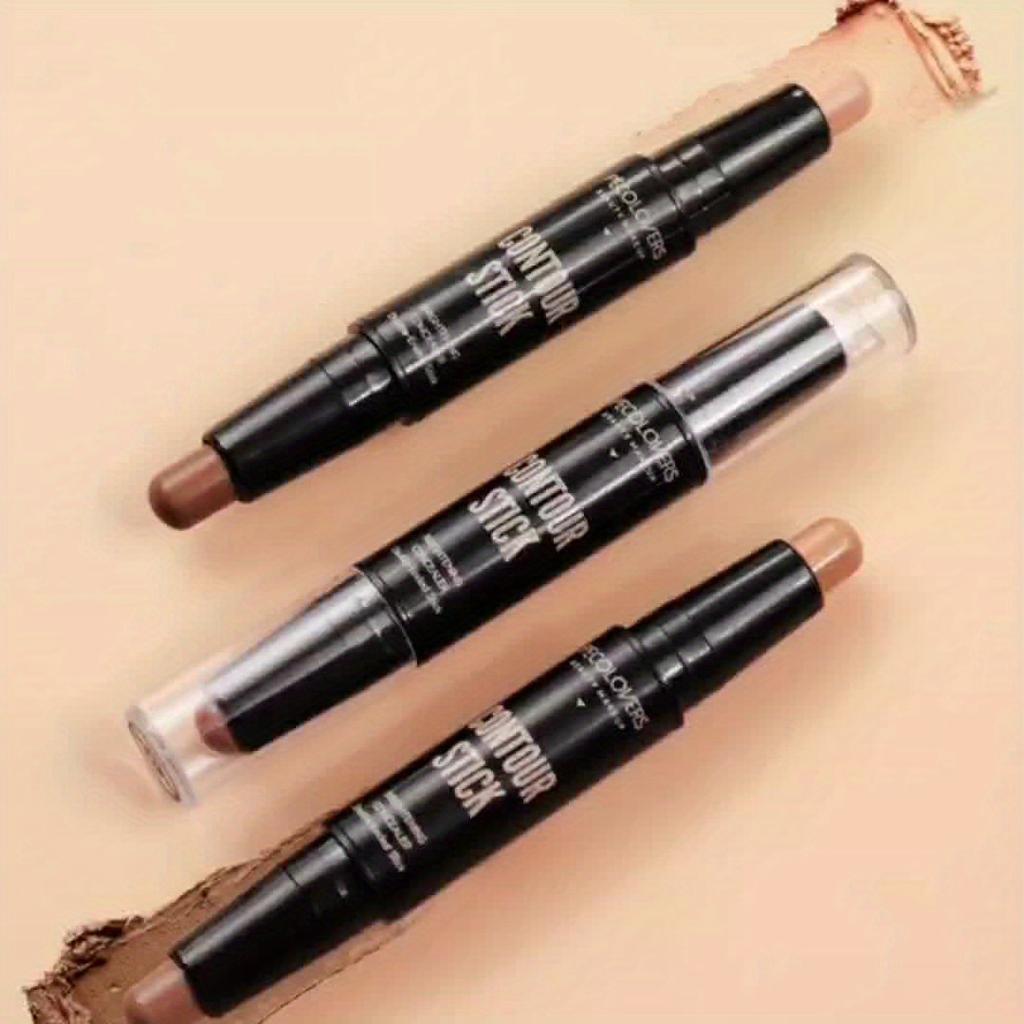 Double-headed Contouring Stick with Dual-purpose Concealer Highlighter for Three-dimensional Nose Bridge Shadow V Face High Nose Bridge Face Makeup