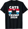 New Cats For Trump 2024 Election Design Gift Idea Premium T-Shirt, Size M - 3XL