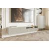Meuble TV - SELSEY - VELDIO - 175 Cm - Taupe (gris-beige) - Suspendu