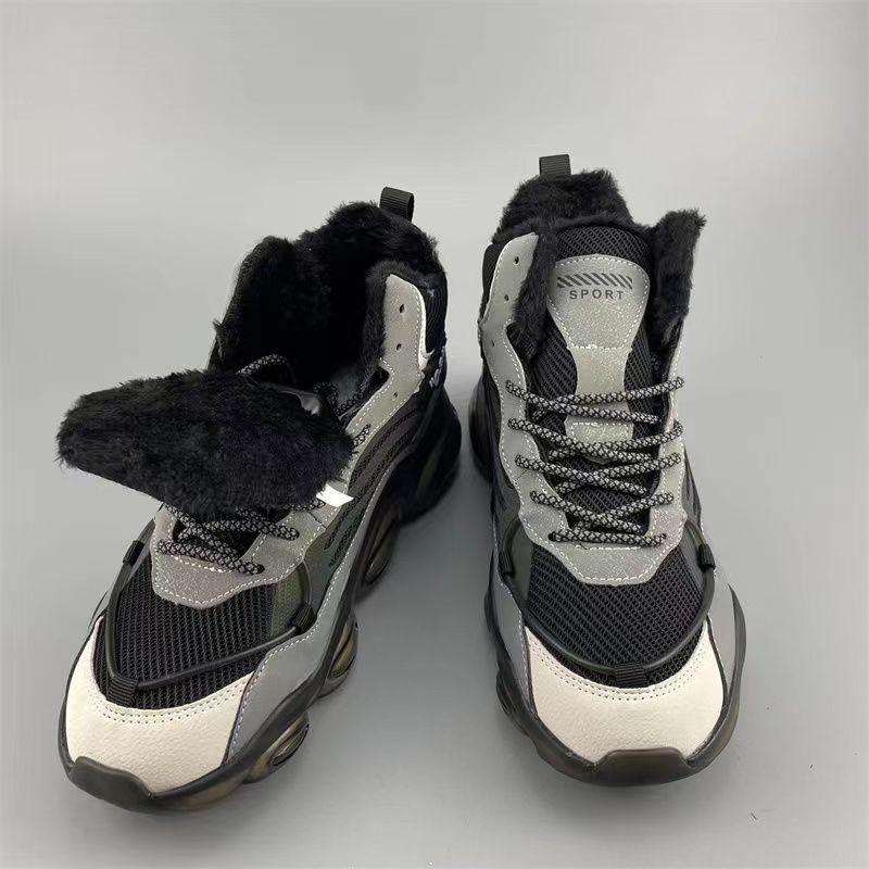 Autumn high-top casual sports shoes men's versatile thick-soled non-slip old
