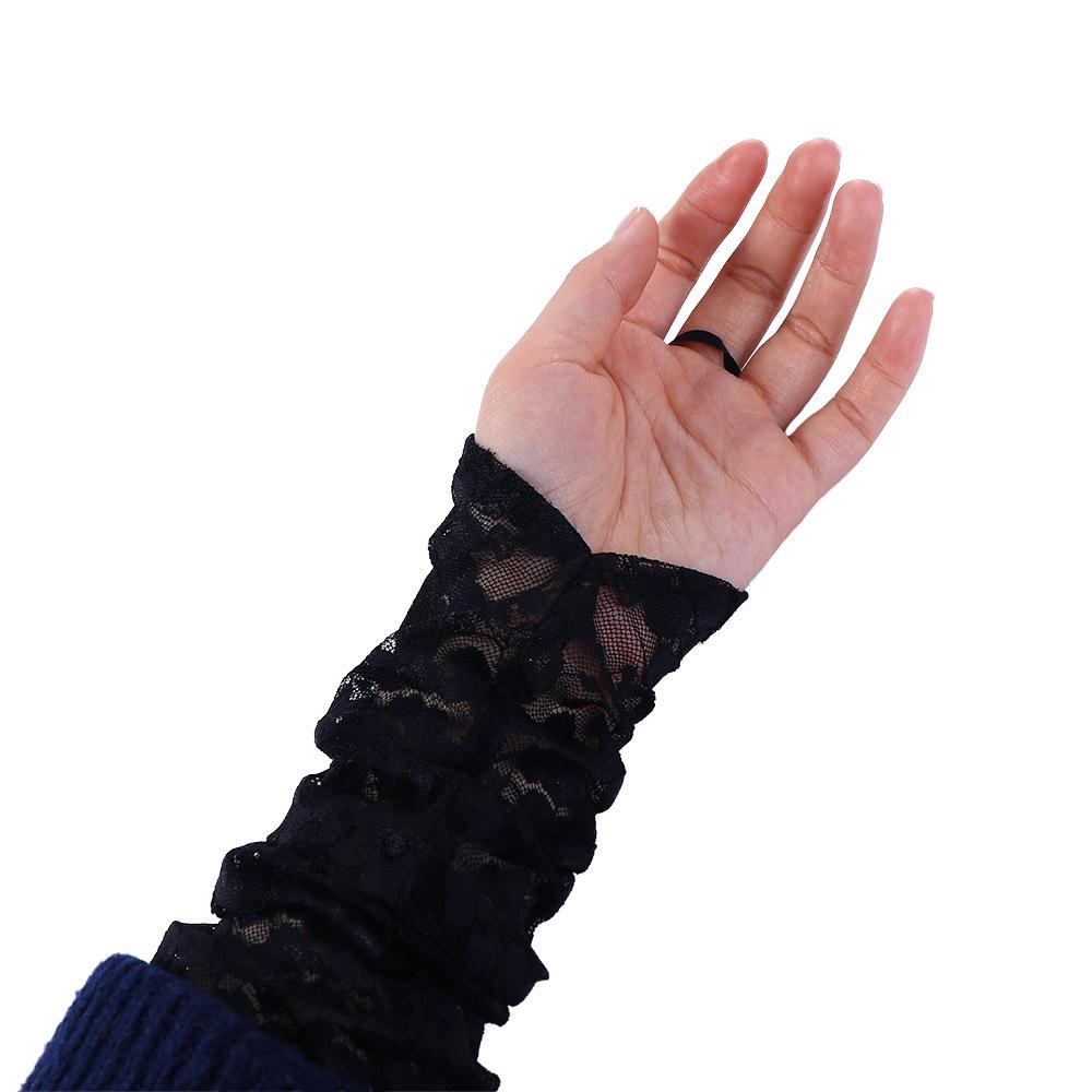 Wedding Party Floral Elbow Women Women Gloves Thin Gloves Fingerless Mitten Long Lace Gloves
