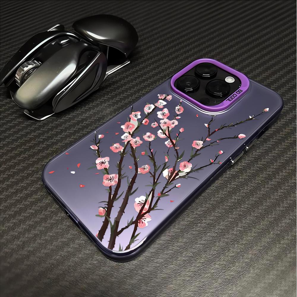 Chinese Plum Blossoms Phone Case For IPhone 17 17e 16 15 14 Pro Max 13 12 11 Air Protective Cover Hard PC Sturdy Coque Cover