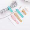 4Pcs Snap On Silicone Cable Organizer Multi Purpose Cable Tie Headphone Wrap Fixer Mouse Protector