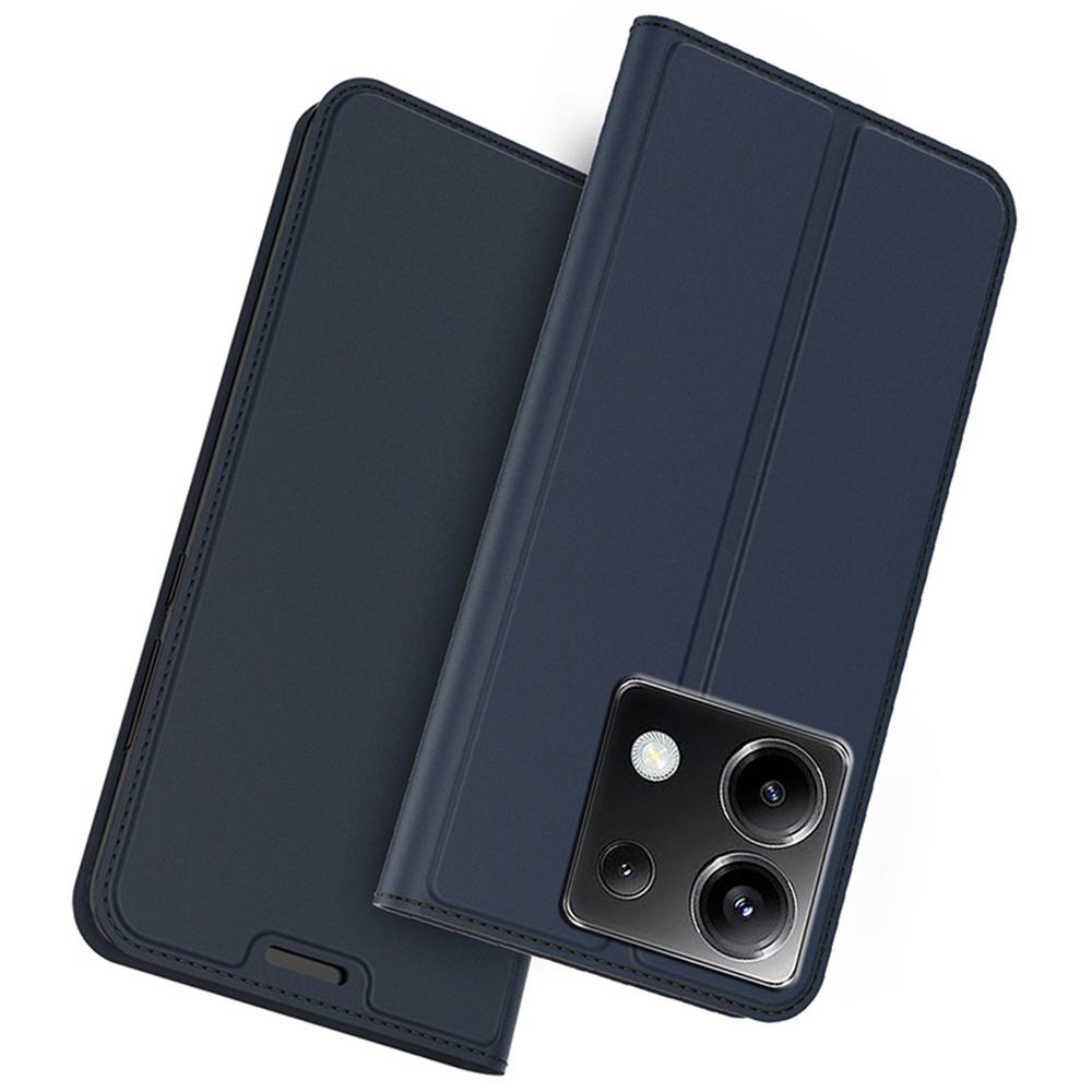 For Xiaomi Poco X6 5G/Redmi Note 13 Pro 5G Case PU Leather Phone Cover Card Slot Holder Hidden Magnetic Closure