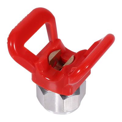 Pistola a spruzzo per vernice airless, protezione per ugello, sede ugello di ricambio, strumento universale rosso nuovo