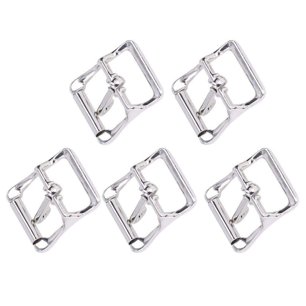 5pcs Durable Construction Belt Buckle Set Easy Installation Single Prong Buckle Leather Craft