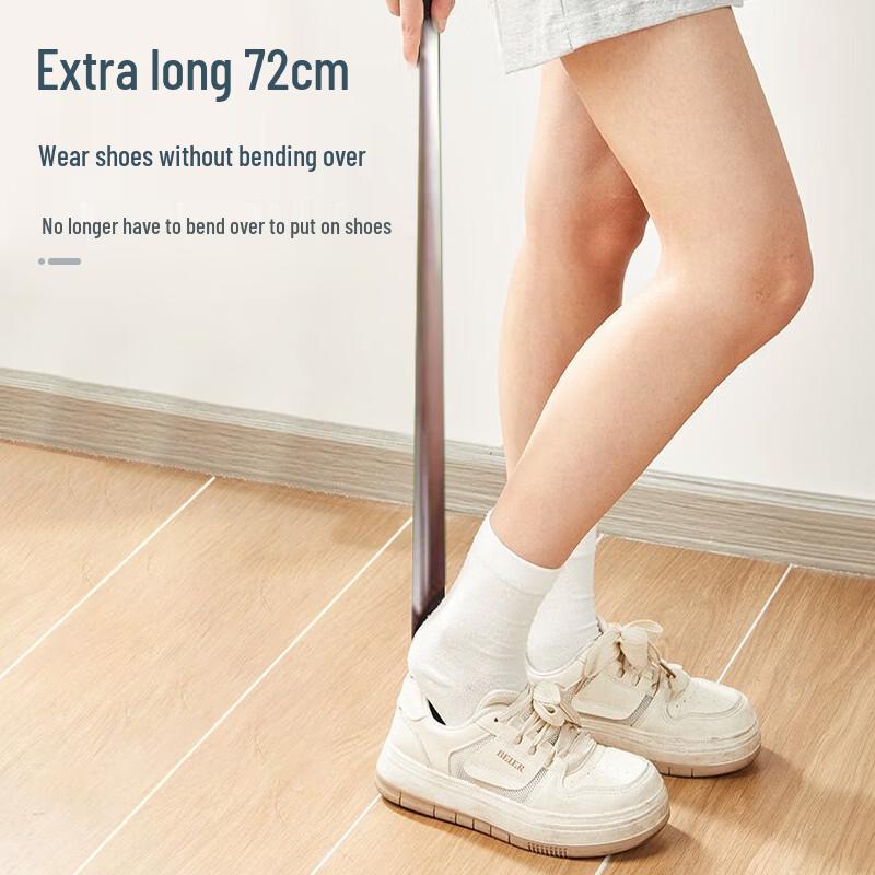 Stainless Steel Long-Handle Shoehorn
