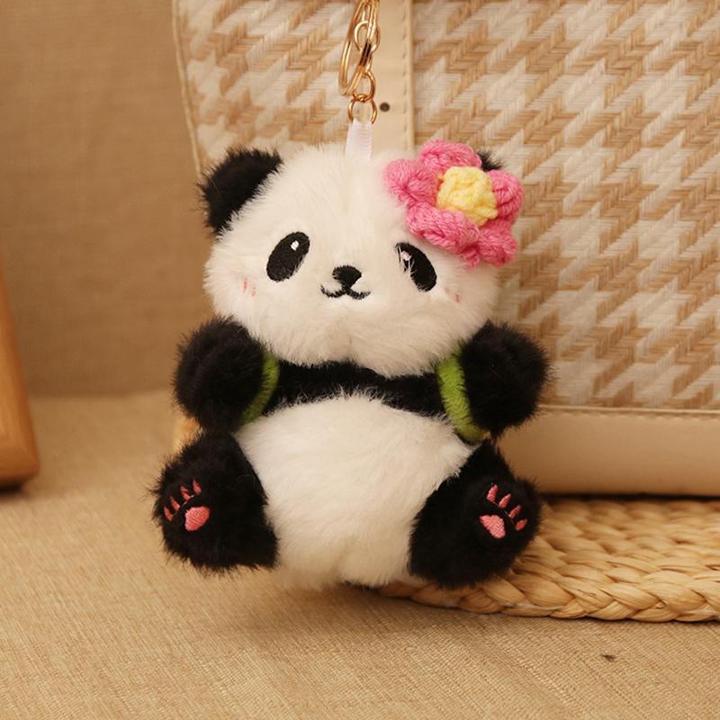 

Panda Pendant Plush Toys Cute Animal Panda Keychain Dolls Bags Pendant Toys Girl Gift