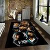 Tapis Graphique Légendes Hip-Hop adapté comme tapis antidérapant pour le salon ou le canapé de la chambre