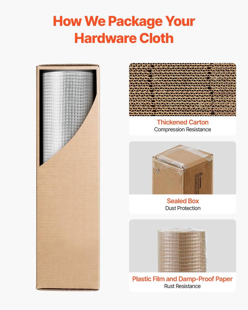Hardware Cloth, 6.3 Mm 0.4 X 6 M 0.5 Mm Diameter Chicken Wire Fence, Hot-Dip Galvanized After Welding Metal Wire Mesh Roll, Garden Plant Welded