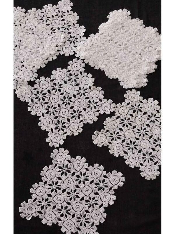 

Senmasy Квадратные подставки для скатертей/салфетка 2 шт., вязаные крючком из хлопка и кружева