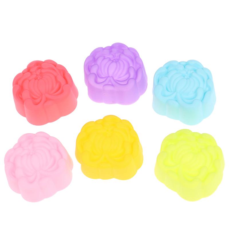 12Pcs 5Cm Daisy Shaped Jelly Pudding Mold Muffin Cake Cup Silicone Muffin Cake Molds Baking Accessories