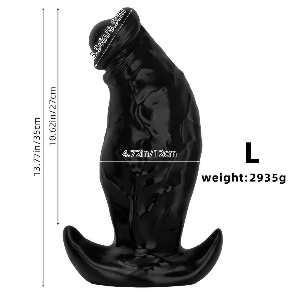 Duże Miękkie Dildo PVC Fisting Smocza Głowa Korek do Pupy Masturbator Dilator Analny Zabawka Seksualna dla Dorosłych Duży Dildo Strap-on Penis