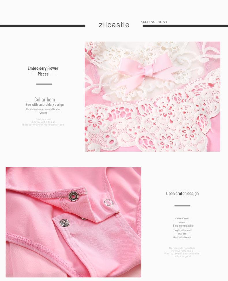 2021 Girls' Ballet Dance One-Piece Lace Skirt Suit