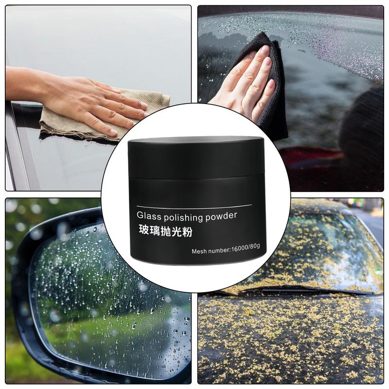 Car Windshield Cleaning Powder Windshield Oil Film Removal Polishing Powder Professional Polishing Technology Auto Care Tool For