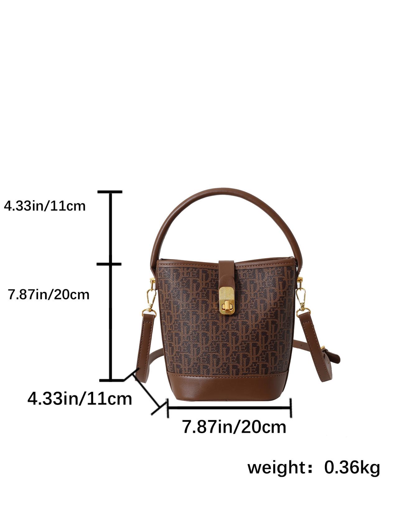 

Feel bag women s 2025 new retro printed portable bucket bag niche texture women s shoulder messenger bag