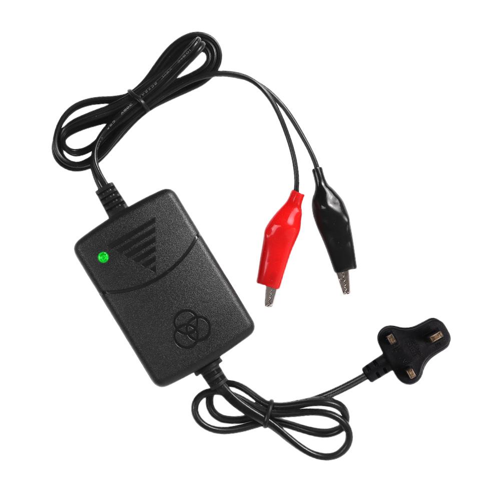 12V Smart Battery Maintainer 1500MA Lead-acid Battery Charger Overload Protection Smart Battery Charger for 12V Auto Motorcycle