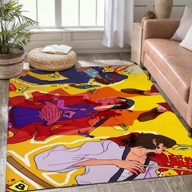 Lupin The Third Full Character Anime Print Living Room Area Rug Soft Wear Resistant Floor Mat Sofa Bedroom Home Decor Carpet