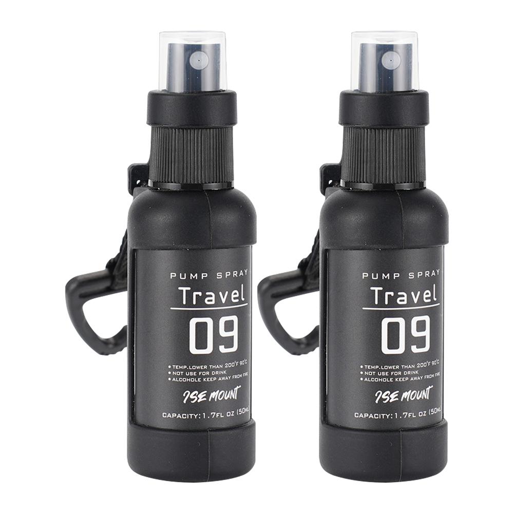 1-4PCS Outdoor Camping Trip Spray Bottle Alcohol Dispenser Bottle Tactical Portable Spray Bottle 50ml Hiking Accessories Black 4