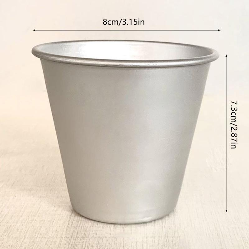 Confezione da 10 Stampini Antiaderenti per Tazze da Torta Occidentale, Stampi per Budino, Teglia in Alluminio per Muffin, Piccoli Stampi per Tartellette all'Uovo, Pratico Utensile da Cucina