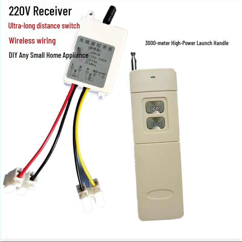 High-Power Wireless Remote Control Switch for 380V/220V Water Pumps - Single & Dual Channel Smart Controller