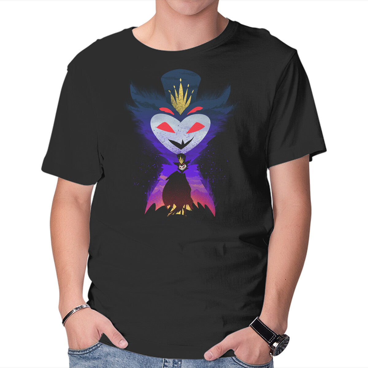 Unisex Crew Neck T-Shirt Blitzo Sunset Graphic Short Sleeve Casual Tee XL
