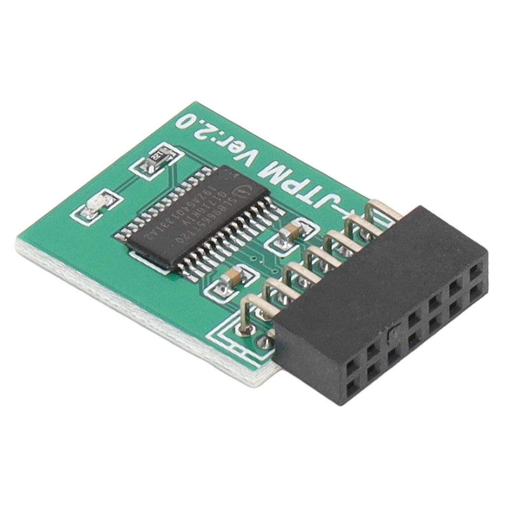 Für MSI TPM 2.0 Modul Starke Verschlüsselung 14 Pin LPC Schnittstelle TPM Modul Platine für Win11 Grün für MSI TPM2.0 Modul TPM Modul