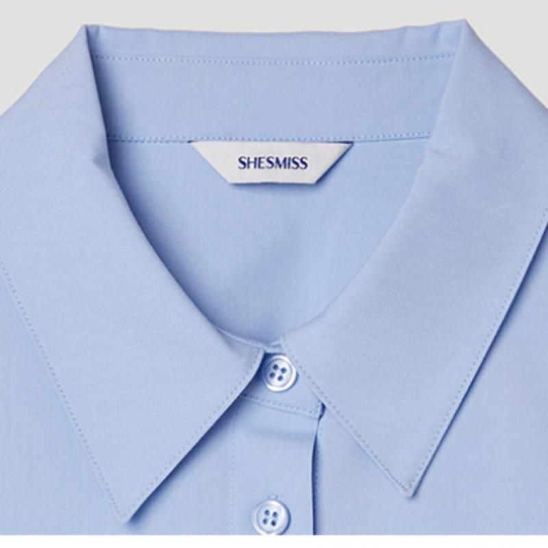 [shs Miss] Basic Half Sleeve Shirt Swwstp22200 Ll