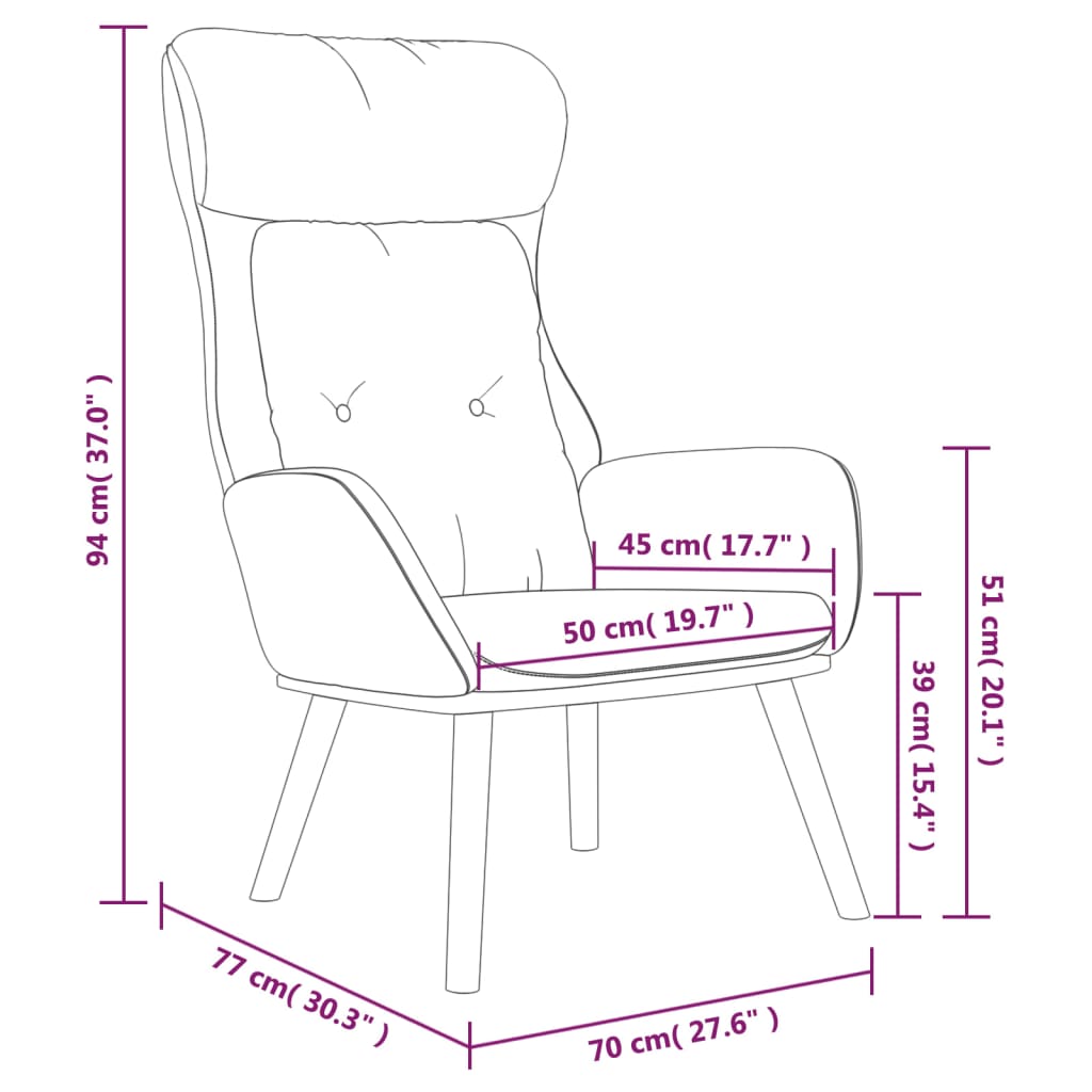 Cream Fabric Recliner Chair