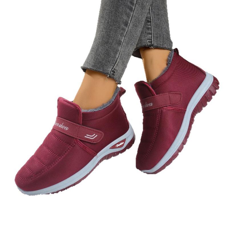 Damskor Bommsskor Bomullsstövlar Fleeceförtjockade Damstövlar Snöstövlar Ankelstövlar